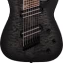 Jackson X Series Soloist Arch Top SLATX8Q MS Electric Guitar. Laurel FB, Multi-Scale, Transparent Black Burst
