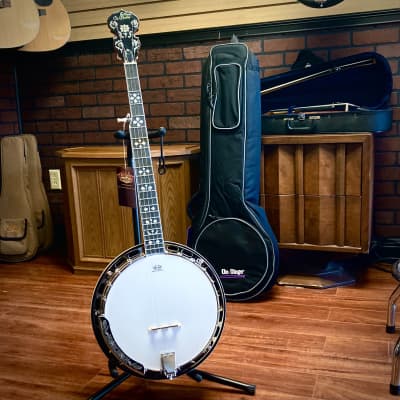 Morgan Monroe MNB-1W 5 String Banjo 2023 - Mahogany - with padded OnStage Gig Bag for sale
