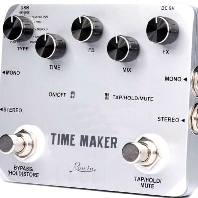 ROWIN LTD-02 Time Maker Delay Guitar Effect Pedal 11 Types of Delay effects image 3