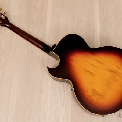 1968 Gibson ES-175 D Vintage Archtop Electric Guitar Sunburst w/ Pat # Pickups, Case image 15