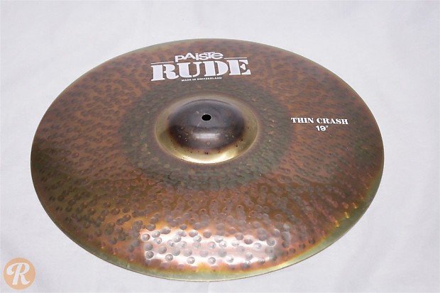 Paiste 19" RUDE Thin Crash Cymbal image 1