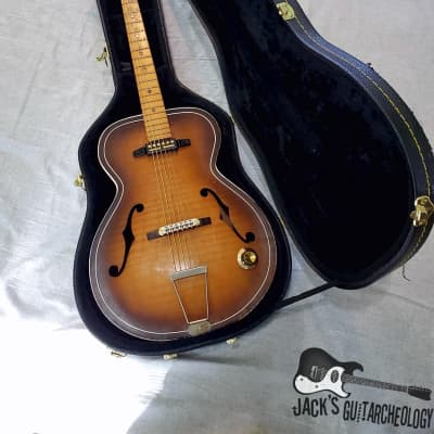 Kay/Harmony N-3 Player-Grade "The Gutbucket" Archtop w/ Goldfoil Pickup (1950s, Antique Burst) image 4