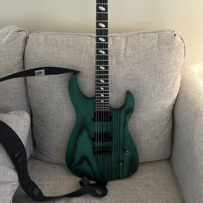 Caparison Dellinger II FX-AM guitar 2018 - 2021 - Dark Green Matt image 3