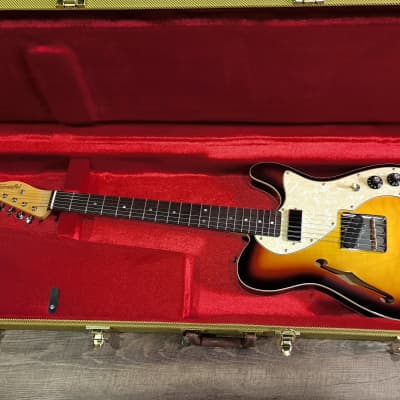 MyDream Partcaster Custom Built - Thinline Sunburst Lollar FB Freeway image 2