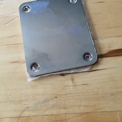 Vintage Fender Squier Neck Plate Chrome Plating Original Natural Light Relic NOS image 10