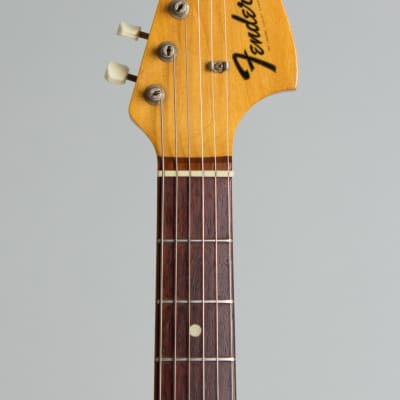 Fender  Musicmaster Solid Body Electric Guitar (1971), ser. #313168, black chipboard case. image 5