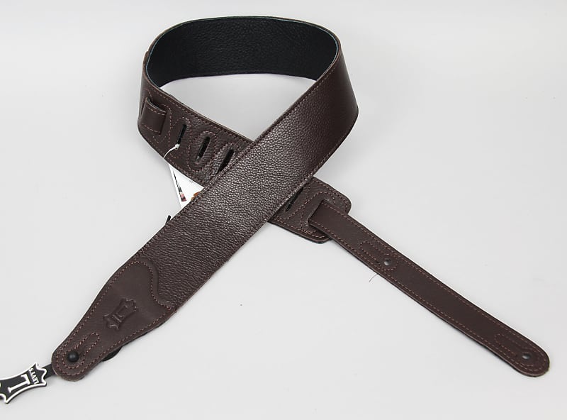 Levy's M26BL Garment Leather Guitar Strap - Dark Brown image 1