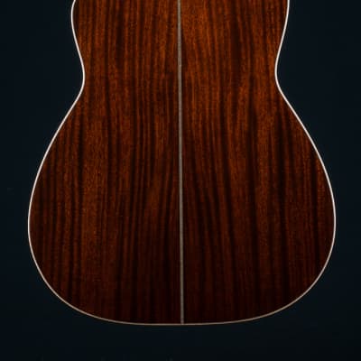 Huss and Dalton FS-41 African Mahogany and Bearclaw Italian Spruce with Paua Pearl NEW image 5