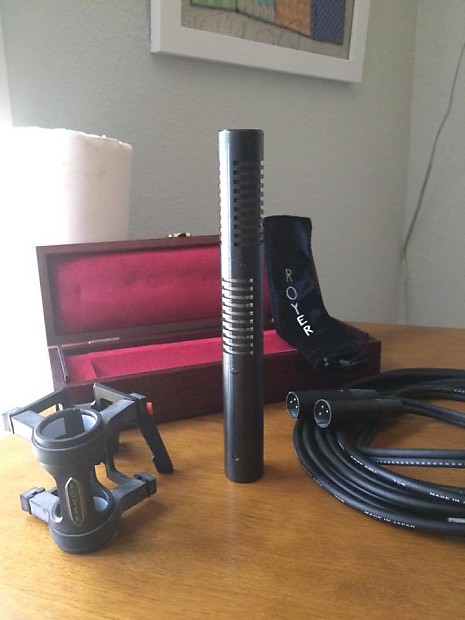 Speiden SF-12 Stereo Ribbon Microphone Kit, No. 145, with Box, Cables, and Royer Shock Mount image 1