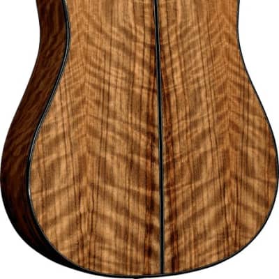 LAG T318DCE Dreadnought Natural Solid Engelmann Spruce Cutaway Electro Acoustic Guitar image 4