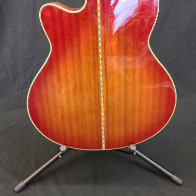 Indiana Remington semi-hollow electric guitar 2003 - Red Burst image 9