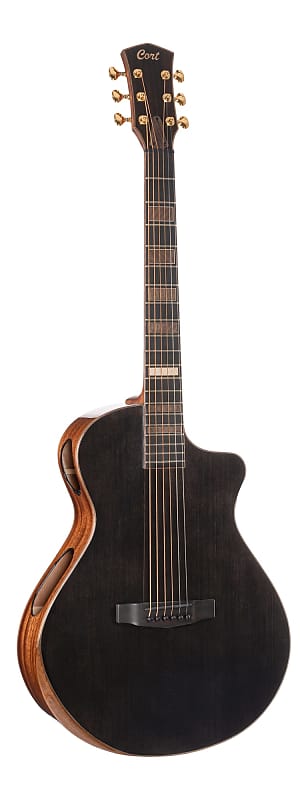 Cort Modern Black Trans Black Gloss w/Case (B Stock) image 1