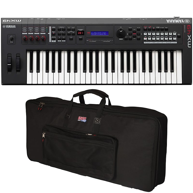 Yamaha MX49 49-Key Music Production Synthesizer Keyboard Black +