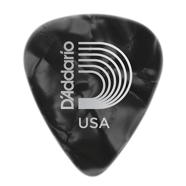 Planet Waves Black Pearl Celluloid Guitar Picks, 25 pack, Extra Heavy image 1