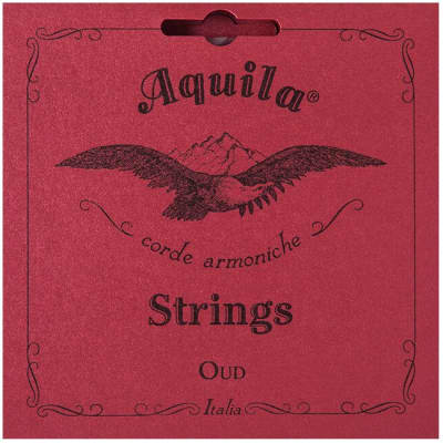 AQUILA 61O Red Oud String Set Iraqi Tuning Saiten für Oud ff-cc-gg-dd-AA-F for sale