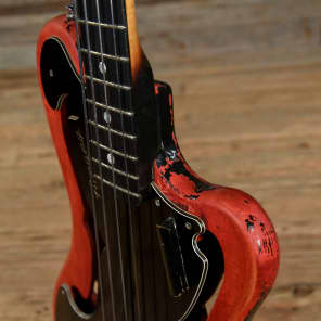 Ampeg AEB-1 Fretted Bass Redburst 1960s image 8