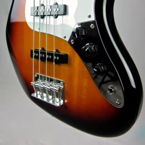 Aria STB-JB Electric Bass Guitar 4 String Vintage Sunburst. Jazz Style. image 3
