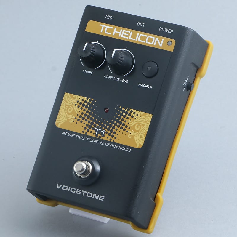 TC Helicon T1 Adaptive Tone & Dynamics Vocal Effects Pedal Reverb