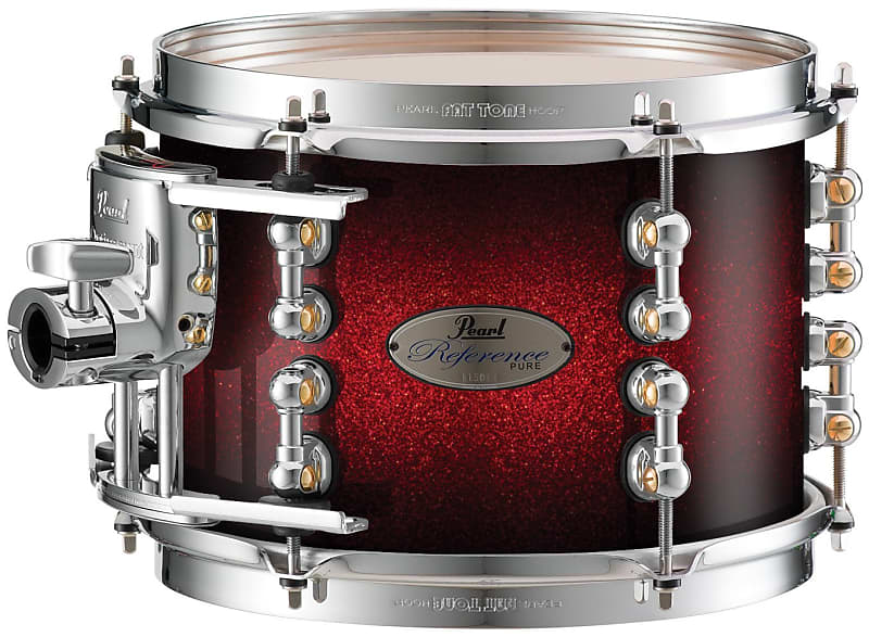 Pearl Reference Pure Series 10"x7" Tom SCARLET SPARKLE BURST RFP1007T/C377 image 1