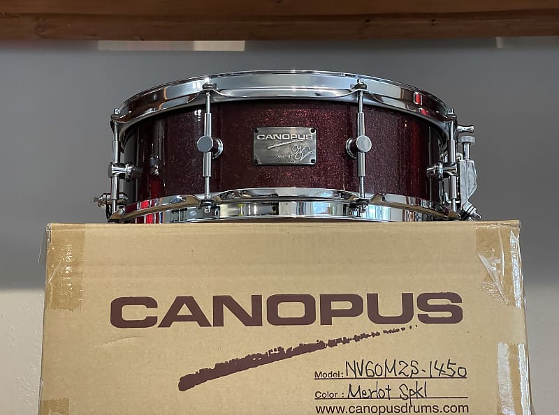 2021 Canopus Neo Vintage NV60-M2 Merlot Sparkle 5x14 Snare Drum M2