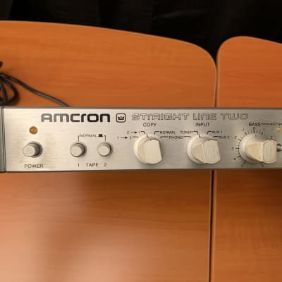 Crown Amcron Straight Line Two Pre-Amp 1980's Silver
