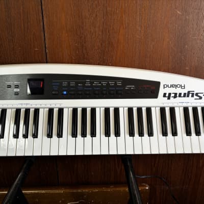 Roland AX-Synth Shoulder Synthesizer - White w/ gig bag power supply image 3