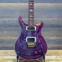 PRS 408 10-Top Carved Figured Maple Top Violet Electric Guitar w/Case #0274967