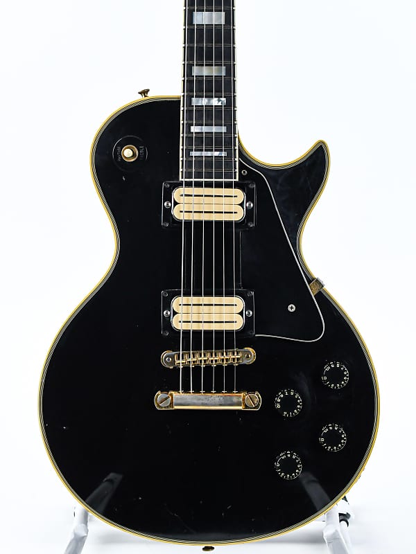 ギター Gibson USA Les Paul Artist 1981 - Black Vintage 1981 Gibson Les Paul Artisan Electric Guitar Ebony