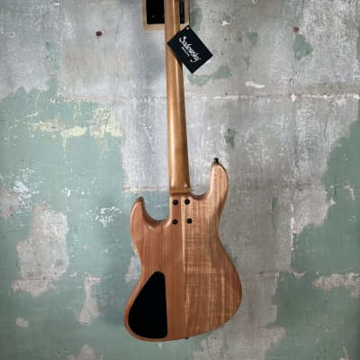 Mint Sadowsky MetroLine Limited Edition Masterbuilt M/J Bass 2024 - Marbled Padouk top with Okoume body image 13