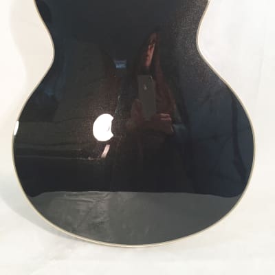 D'Angelico-Premier Mini DC Semi-Hollow Body Electric Guitar-Black Flake-w/Gig Bag image 6