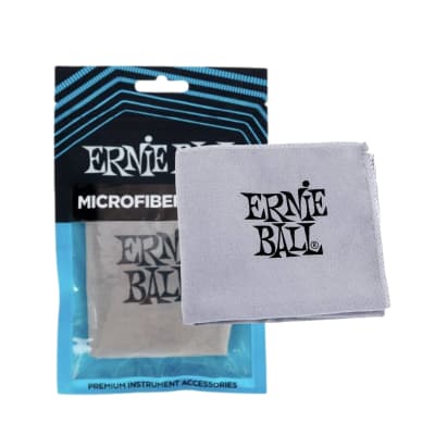 2 PACK Ernie Ball Microfiber Guitar Polish Cleaning Cloth 4220 image 2