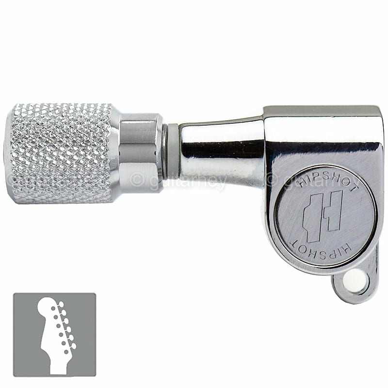 Hipshot Classic Mini Tuners 6 in line STAGGERED Knurled | Reverb