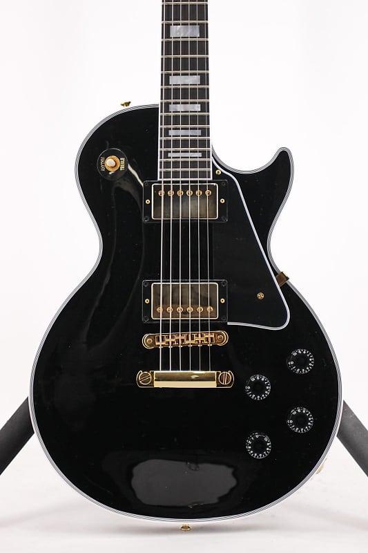 Gibson Les Paul Custom Ebony Electric Guitar image 1