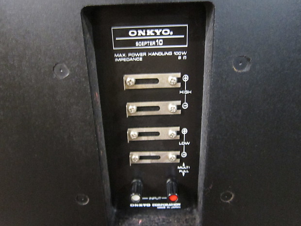 Pr Rare Onkyo Scepter 10 2 Way Horn Speakers, 100 Lbs Each Pr Rare Onkyo Scepter 10 2 Way Horn Speakers, 100 Lbs Each