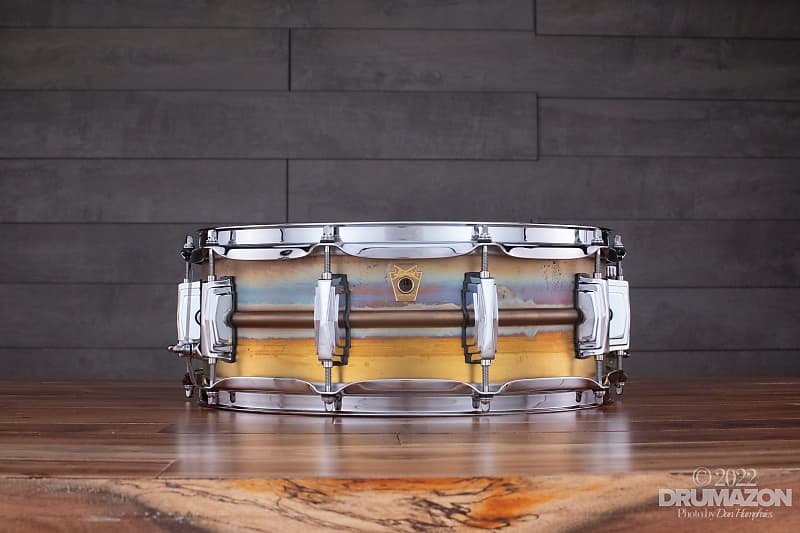 経典ブランド Ludwig ロウブラスフォニックスネアLＢ454Ｒ14×5 打楽器 