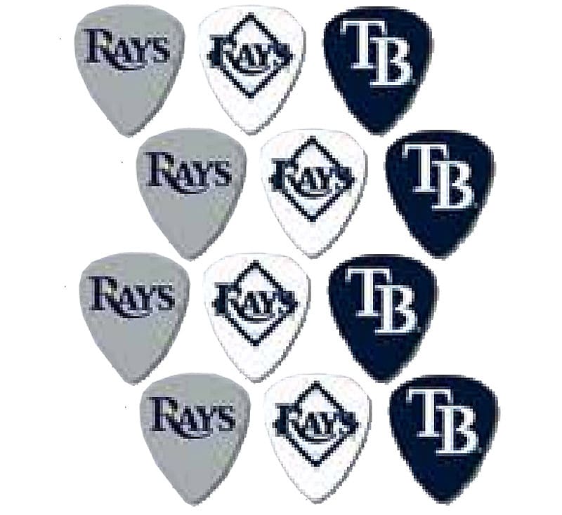 Peavey MLB Baseball Tampa Bay Rays Electric Guitar 12 Pack Logo Picks image 1