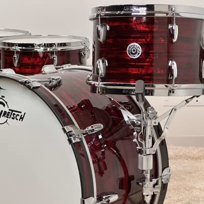 Gretsch 24/12/14/16/5.5x14" Brooklyn Drum Set - Red Oyster Pearl image 1