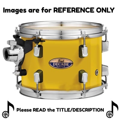 Pearl Decade Maple 8 Tom Drum and 14 floor Tom Drum Add-on Pack SOLID YELLOW