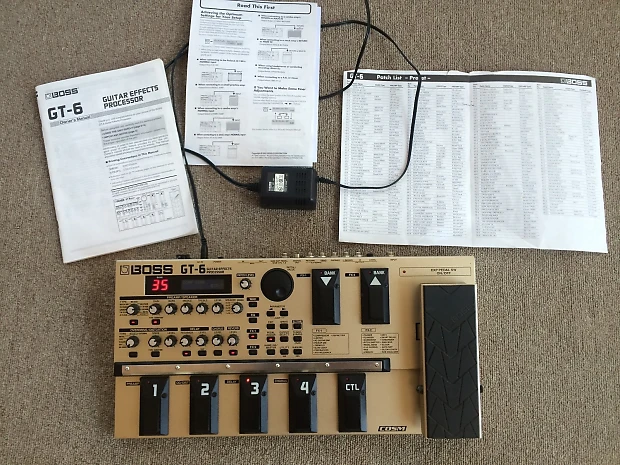BOSS GT-6 マルチエフェクター ゴールド BOSS GT-6 Guitar Effects Processor | eBay