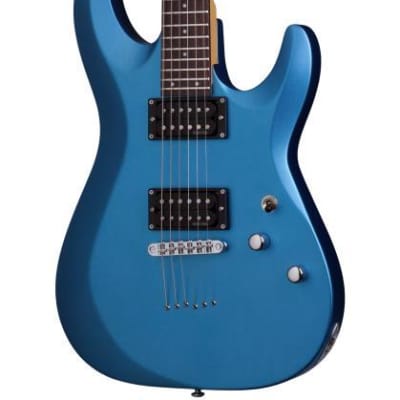 Schecter C-6 Deluxe Electric Guitar, Satin Metallic Light Blue, 431 image 9