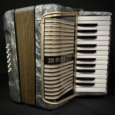 Hohner Student II N Vintage Button Accordion - Silver w/ Case image 1