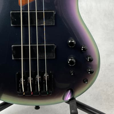 Ibanez SR500E Bass Guitar - Black Aurora Burst image 3
