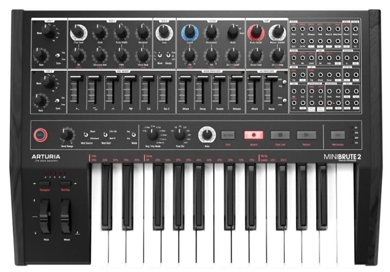 【値下げ中】ARTURIA MINIBRUTE 2 25鍵 シンセサイザー Arturia Minibrute 2 - 25 Key Mono Synthesizer W/Patch Bay