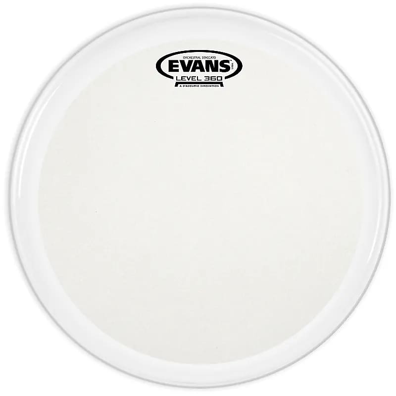 Evans B14GCSS Orchestral Stacatto Coated White Snare Drum Head - 14" image 1