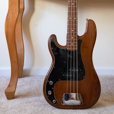LEFT-HANDED Fender Precision Bass 1977 Walnut Mocha image 1