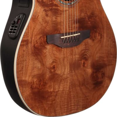 Ovation CS24P-NBM Celebrity Standard Exotic Mid Depth A/E Guitar, Dark Nutmeg image 4
