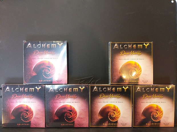 Dean Markley Alchemy 3 Sets 80 20 3 Sets Phosphor Bronze Coated Acoustic Guitar Strings 11 52