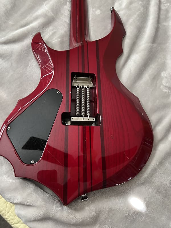 ESP Edwards E-FR-130GT See Thru Red Floyd Rose | Reverb