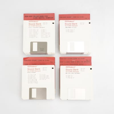 Roland Sound Bank Disks Volumes 1-4 for S-550 Sampler Dennis Budimir #54337