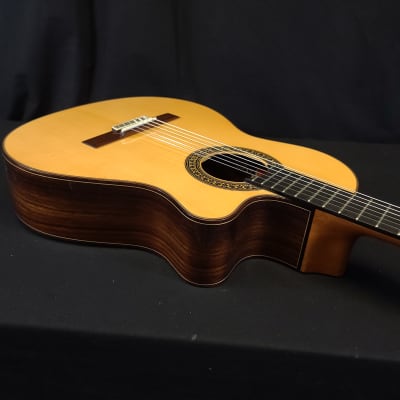 Jose  Ramirez Cutaway 2 Studio Classical Acoustic Electric Guitar SPRUCE Top w/Hard Case image 15